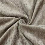 پارچه پرده عرض 2.85 متر مدل والا طرح مخمل شانل رنگ نسکافه‌ای
